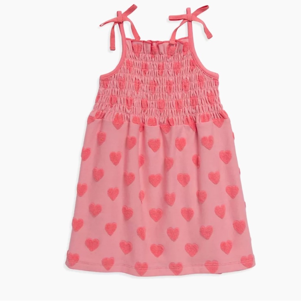 Splendid Little Girl Summer Heart Dress Peach Sherbet Size 2